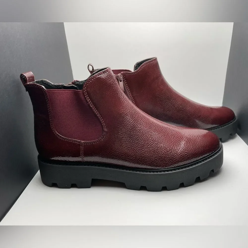 VGUC - Franco Sarto Women's Balinbooty Ankle Boot, Sz 11, Burgundy - Picture 4 of 9